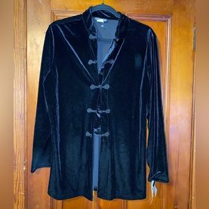 Notations Vintage Asian tunic velvet top nwt